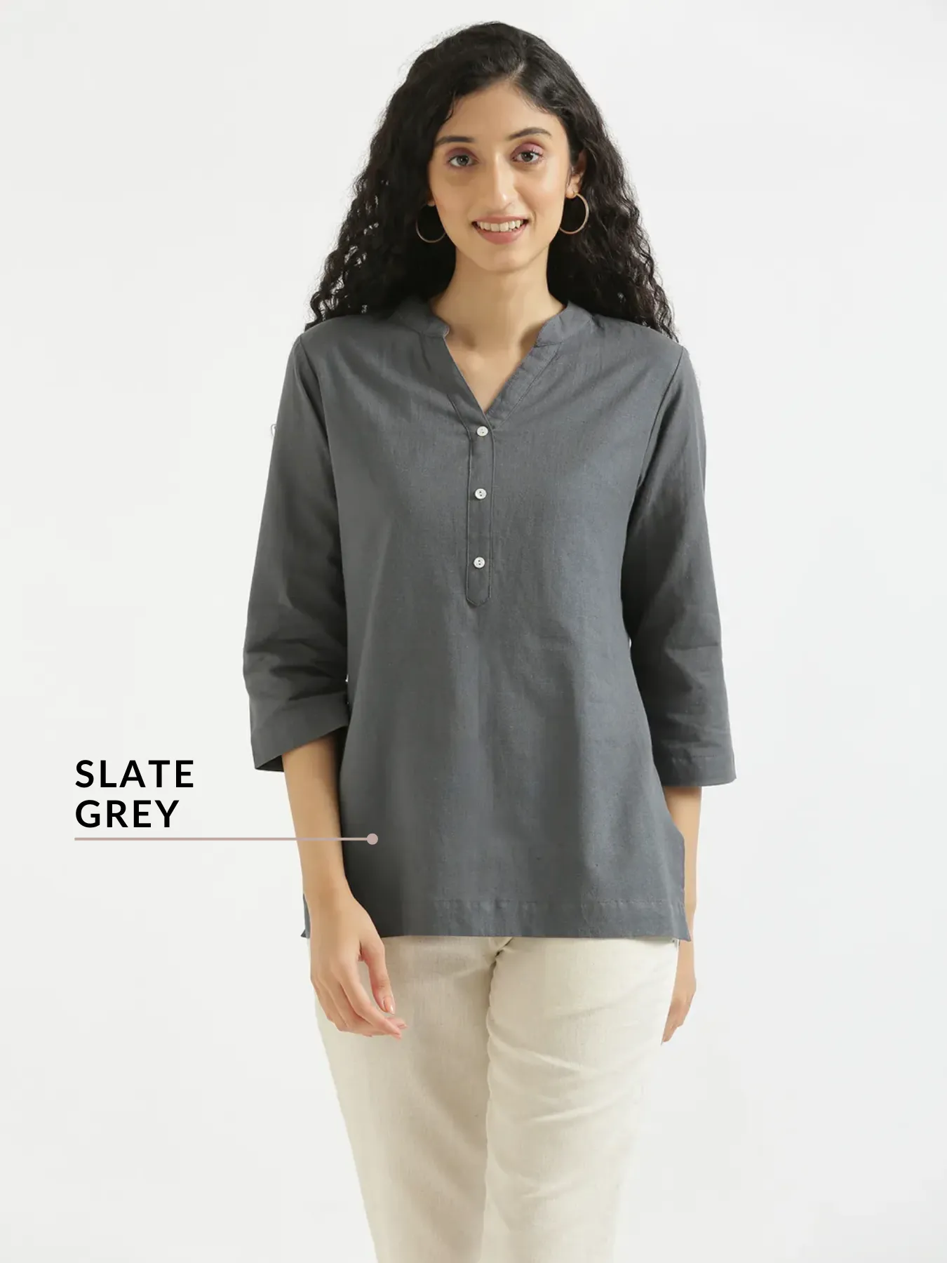 Pick Any 2 Women Airy Linen Short Kurta - Image 14