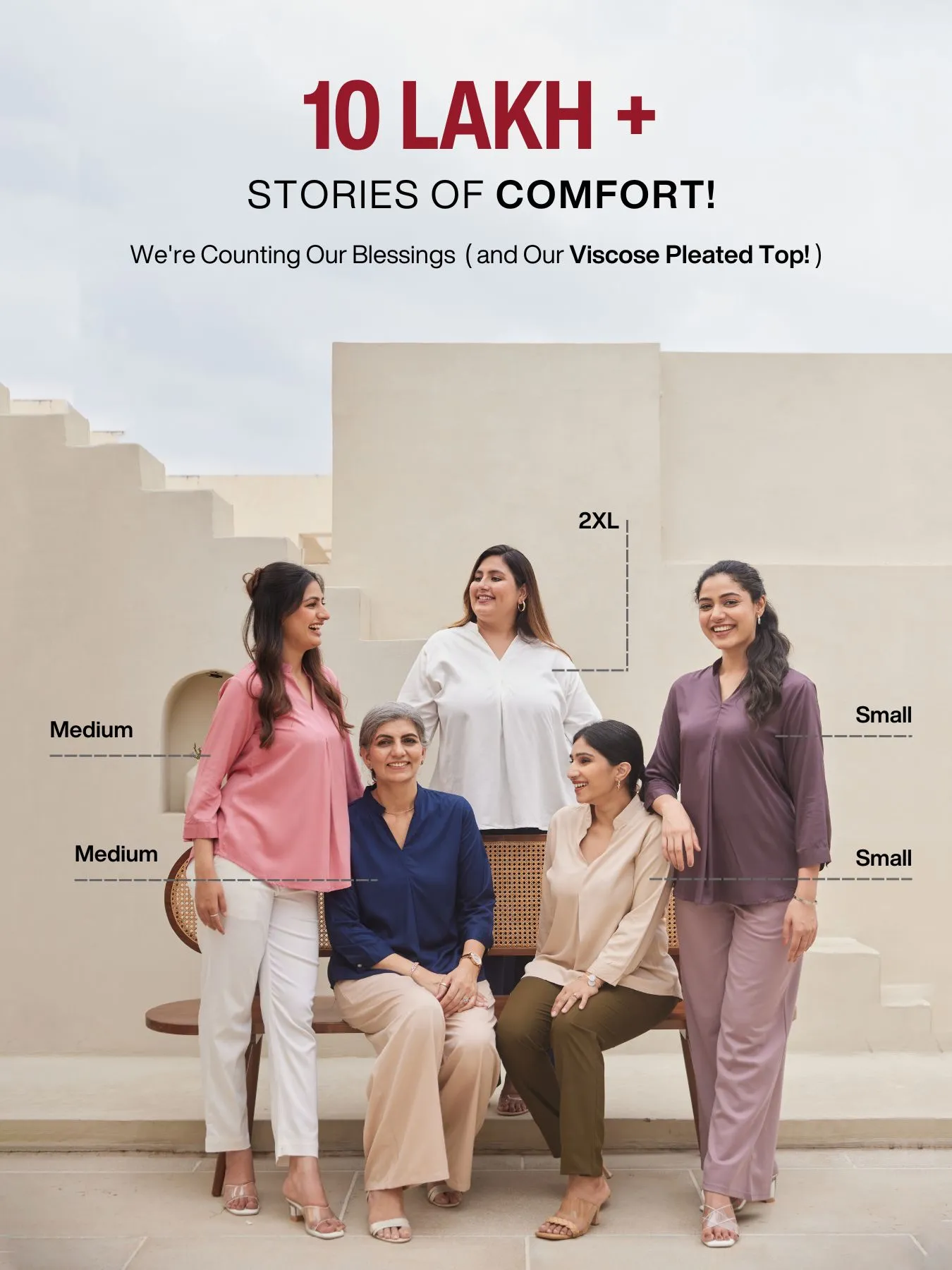 Pick Any 3 Women Viscose Pleated Top - Image 12