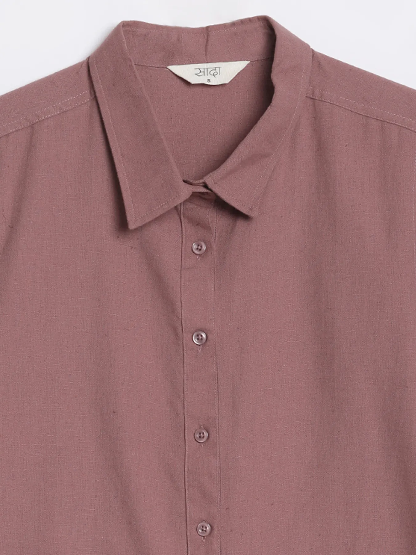 Women Rose Taupe Airy-Linen Shirt - Image 13