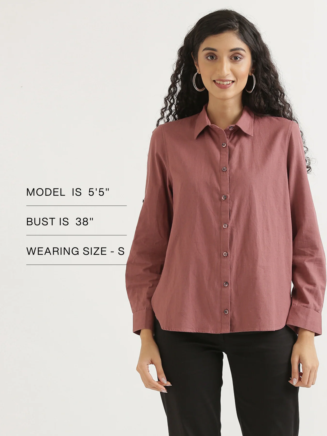 Women Rose Taupe Airy-Linen Shirt - Image 15