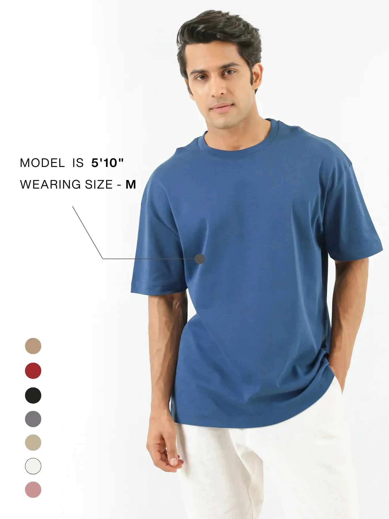 Unisex Midnight Blue Oversized T-shirt - Image 15