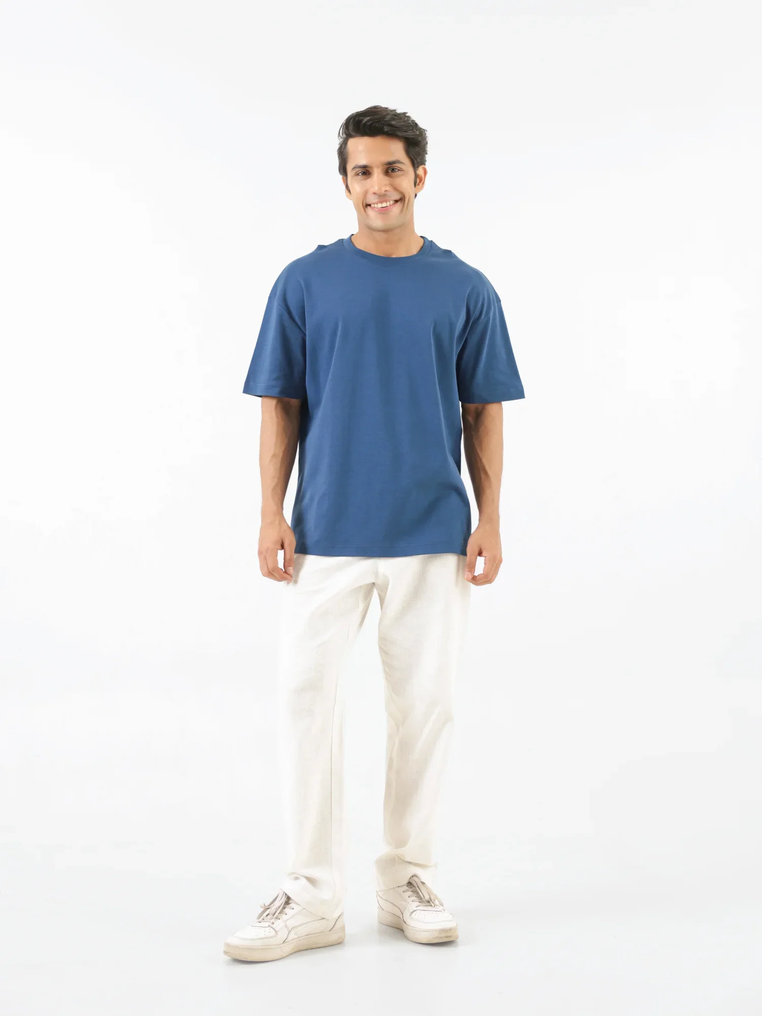 Unisex Midnight Blue Oversized T-shirt - Image 4