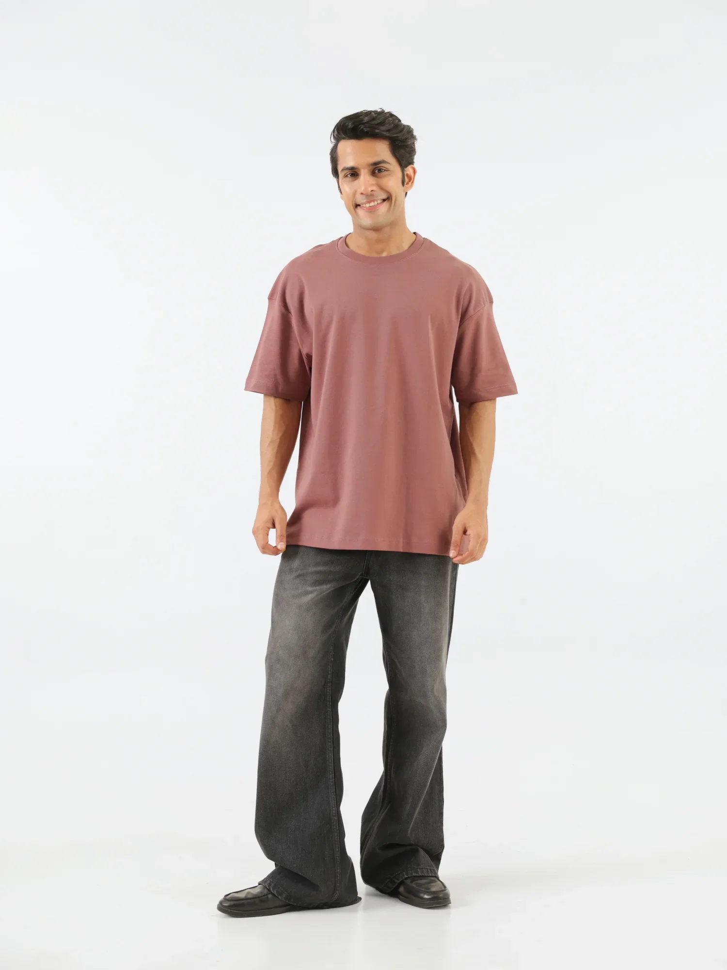 Unisex Rose Taupe Oversized T-shirt - Image 4