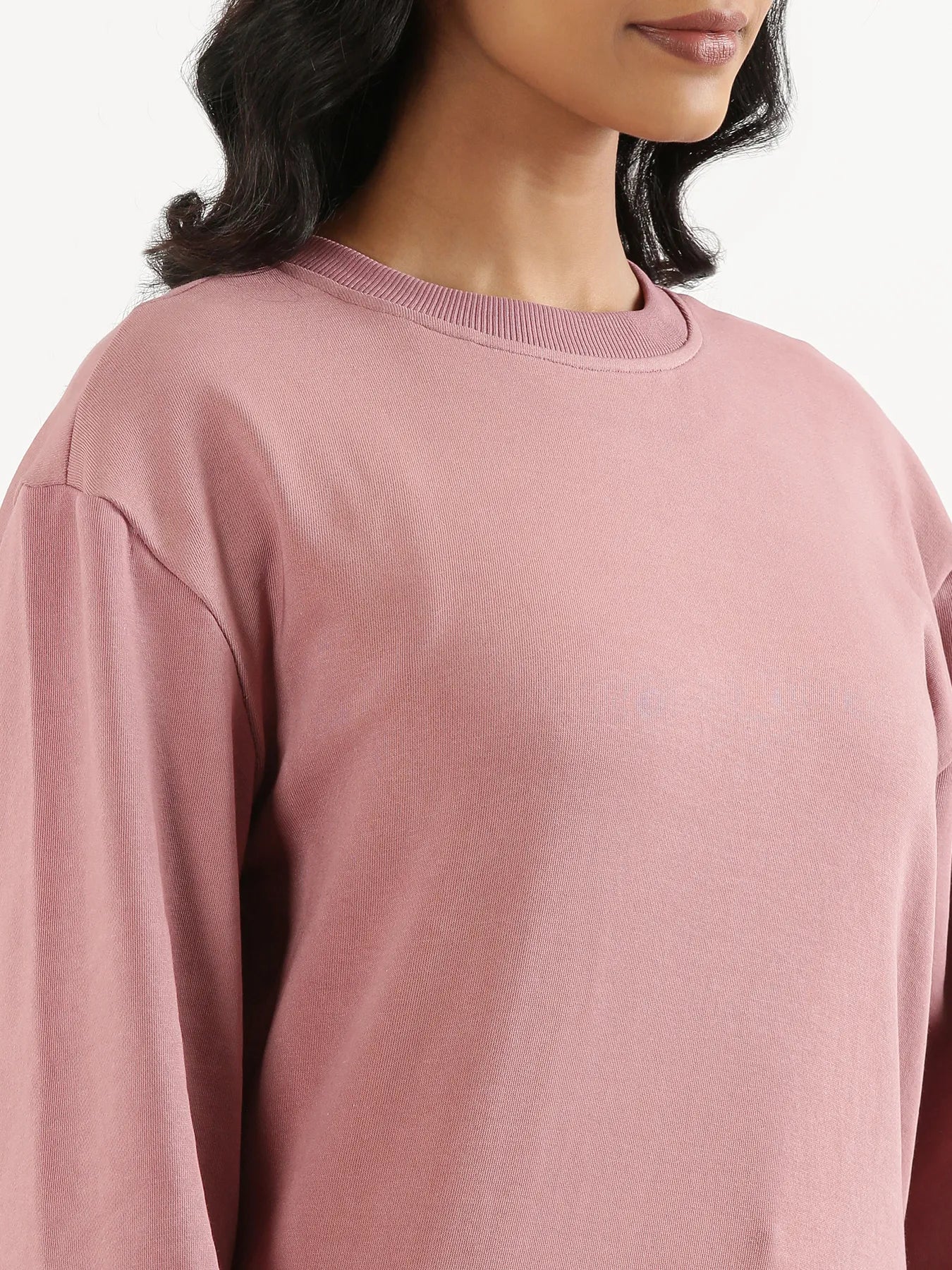 Unisex Rose Taupe Round Neck Sweatshirt - Image 10
