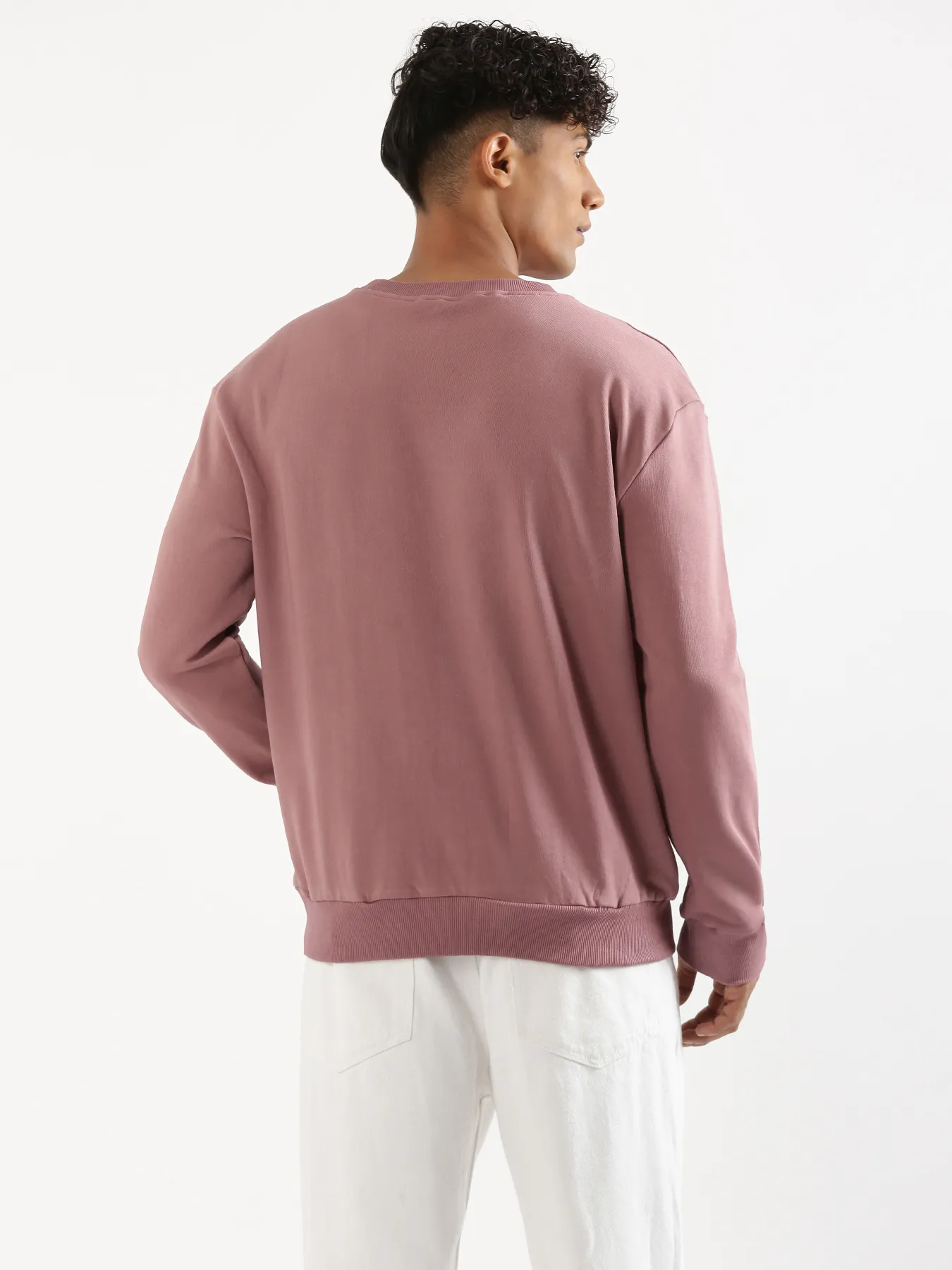 Unisex Rose Taupe Round Neck Sweatshirt - Image 15