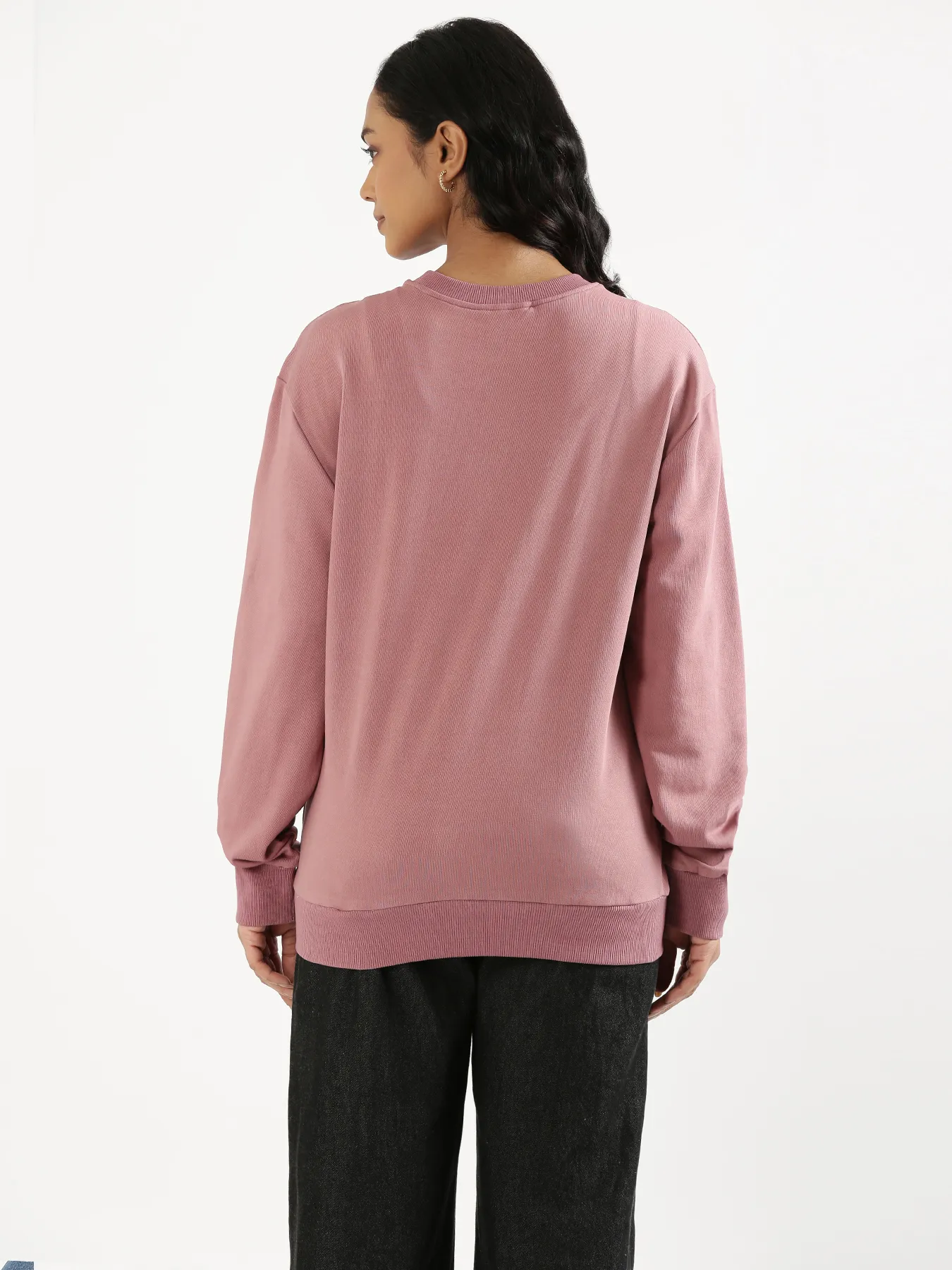 Unisex Rose Taupe Round Neck Sweatshirt - Image 16