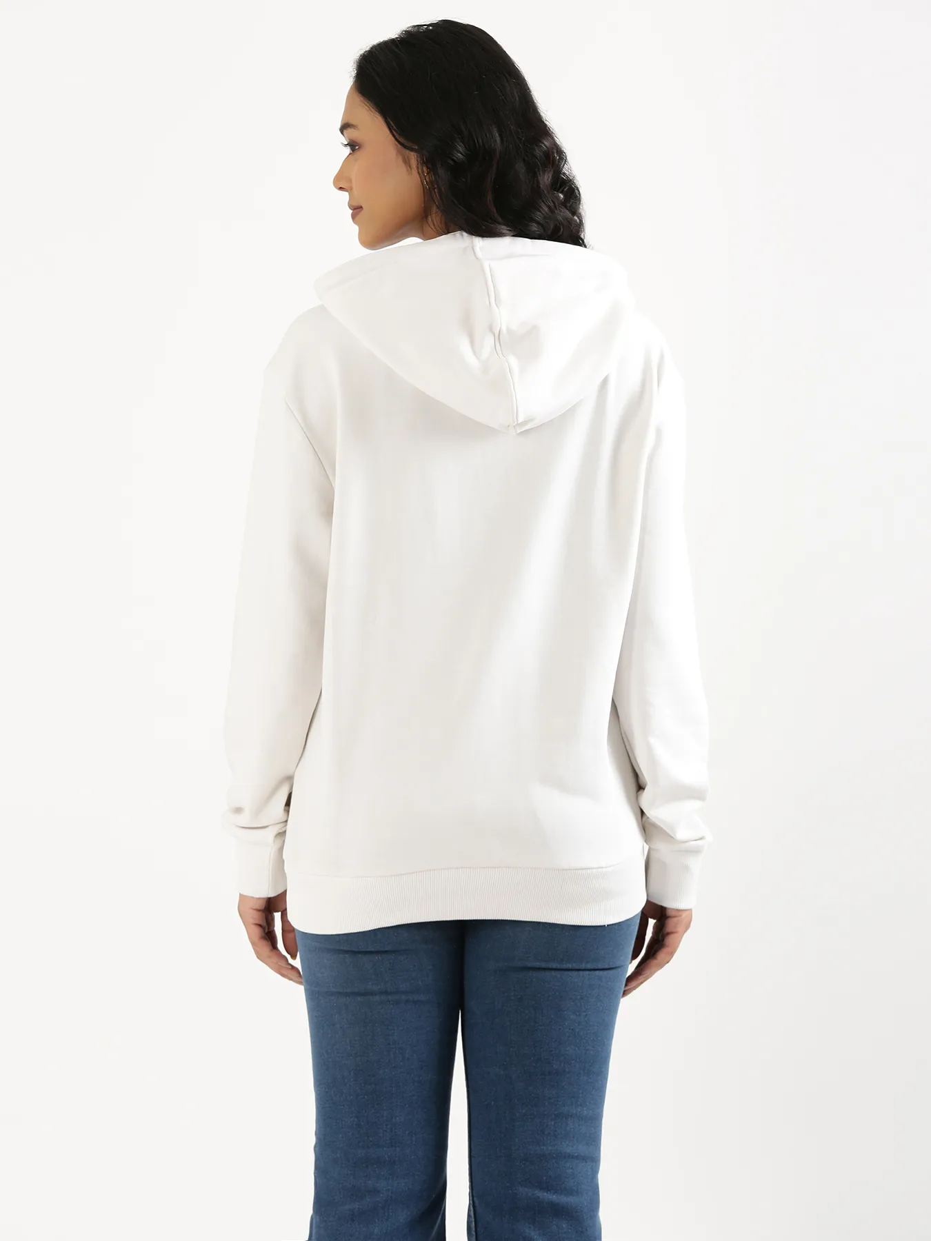 Unisex White Pullover Fleece Hoodie - Image 16