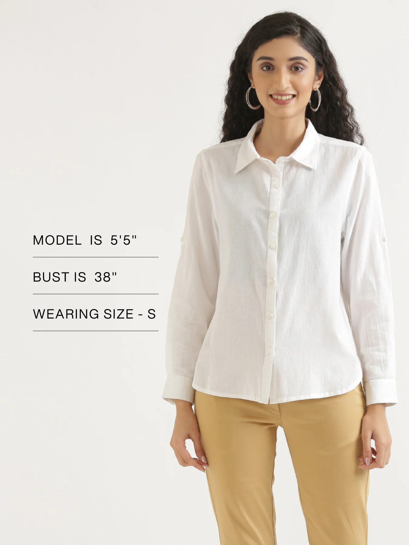 Women White Airy-Linen Shirt - Image 16