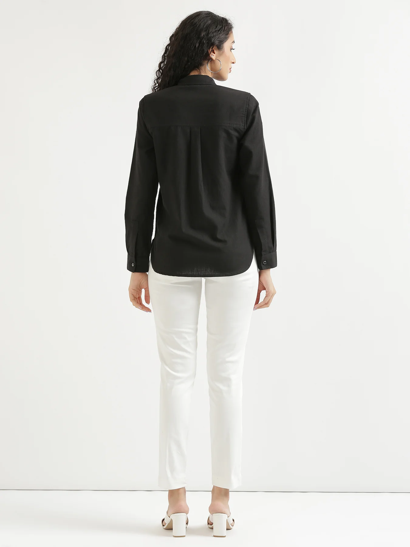 Women White Formal Pant - Image 4