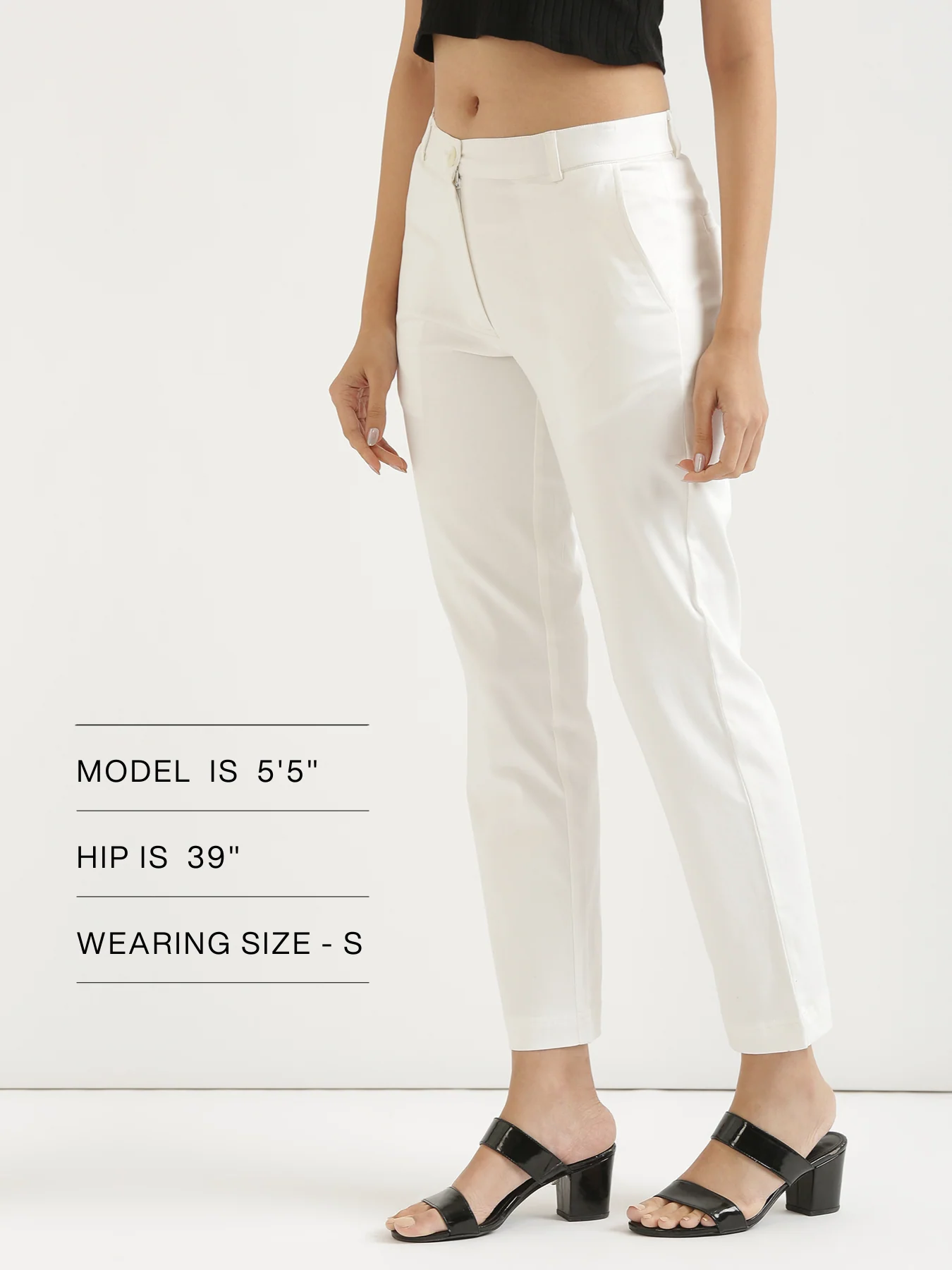 Women White Formal Pant - Image 8