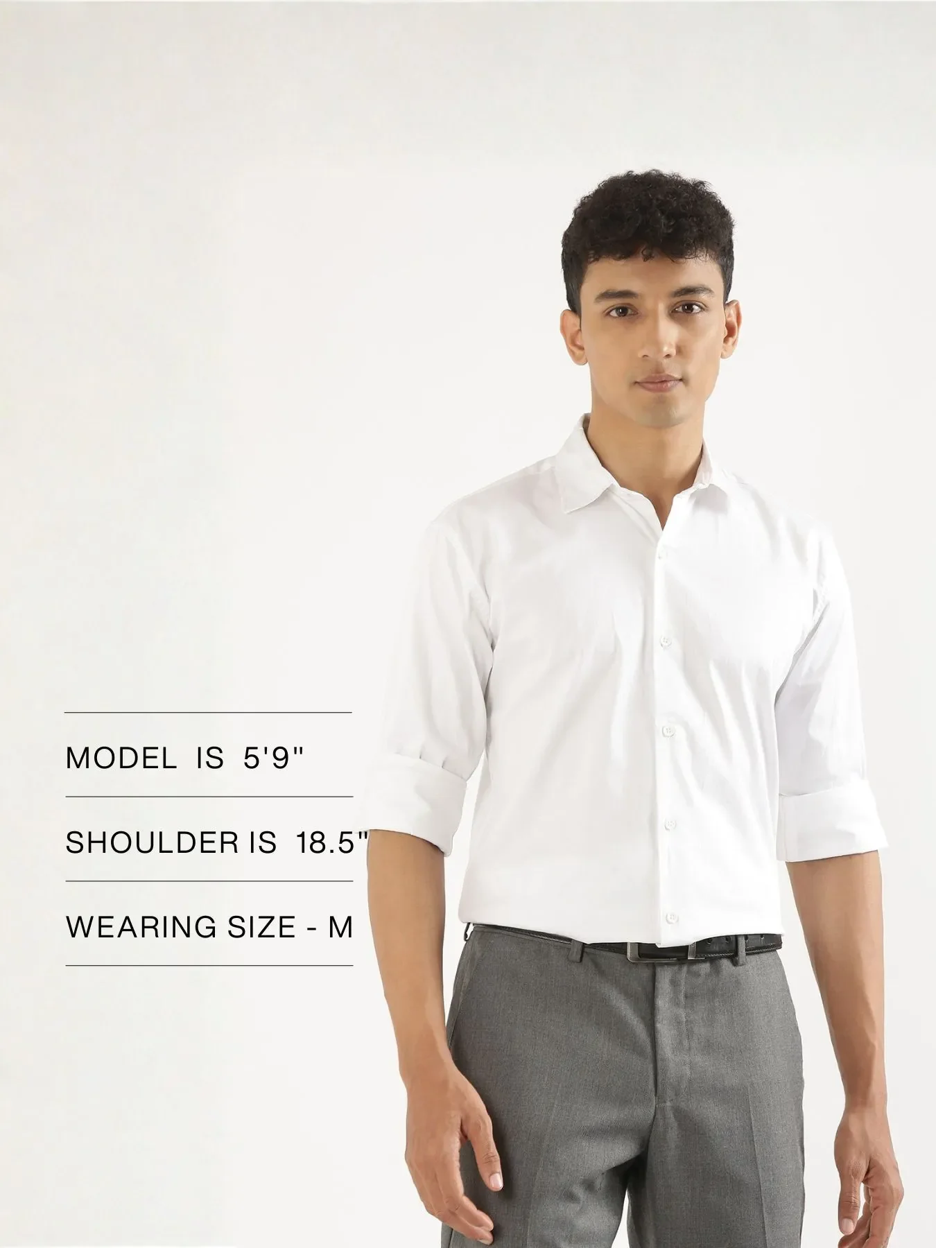 Men White Formal Shirt - Image 13