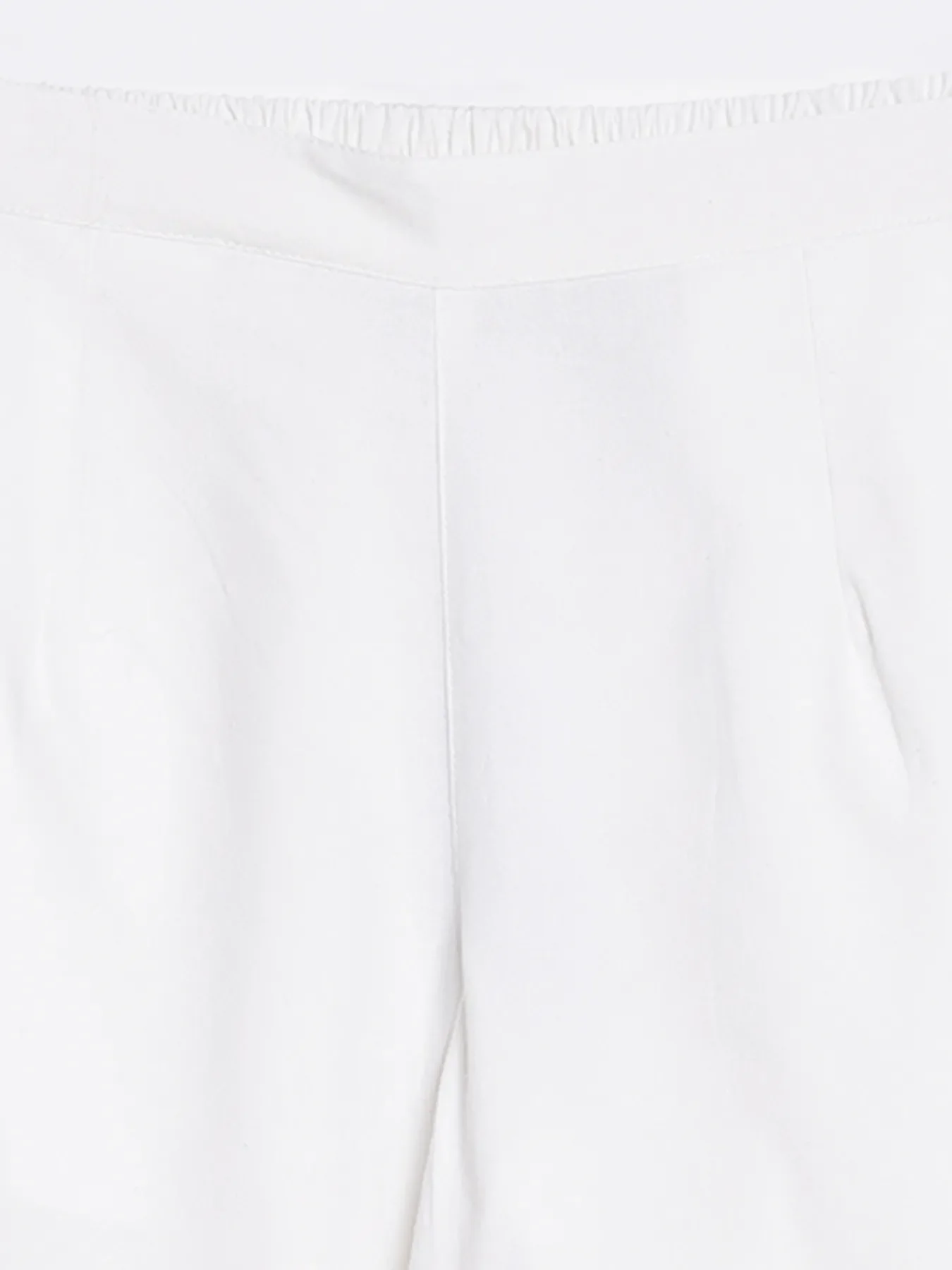 Women White Straight Fit Formal Pants - Image 12
