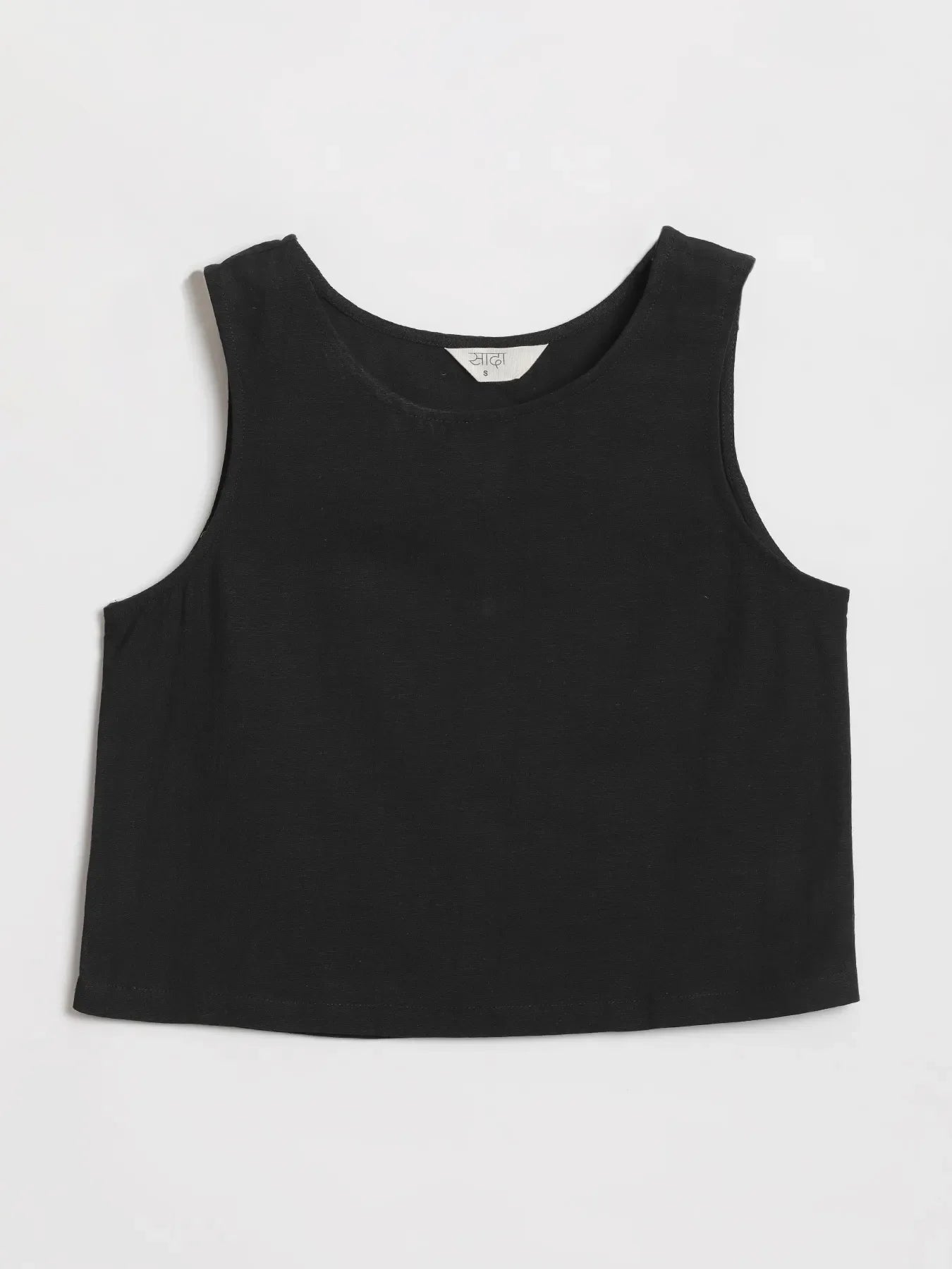 Women Black Flowy Linen Short Set - Image 7