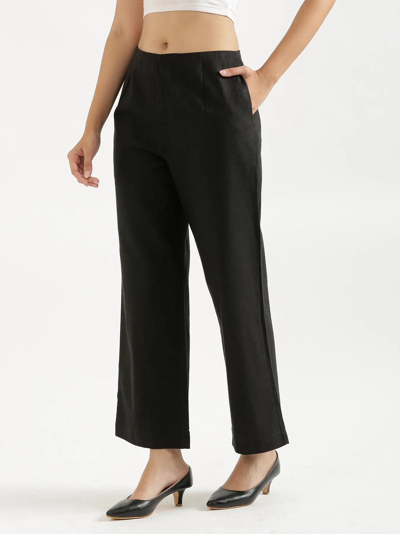 Women Black Waist Coat Co-ord Set - Image 8