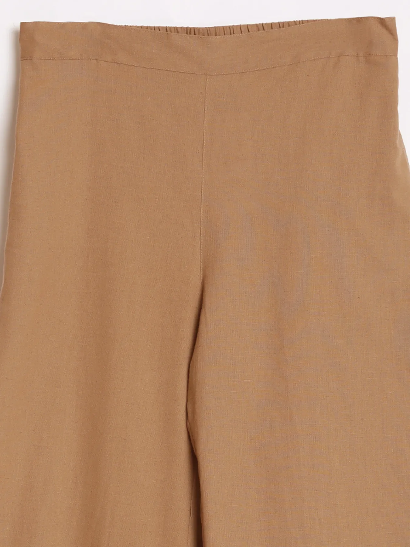 Women Coffee Brown Airy Linen Wide Leg Pant - Image 16