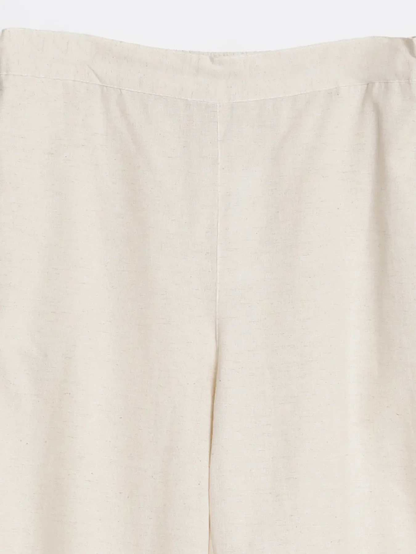 Women Ecru Airy Linen Wide Leg Pant - Image 14