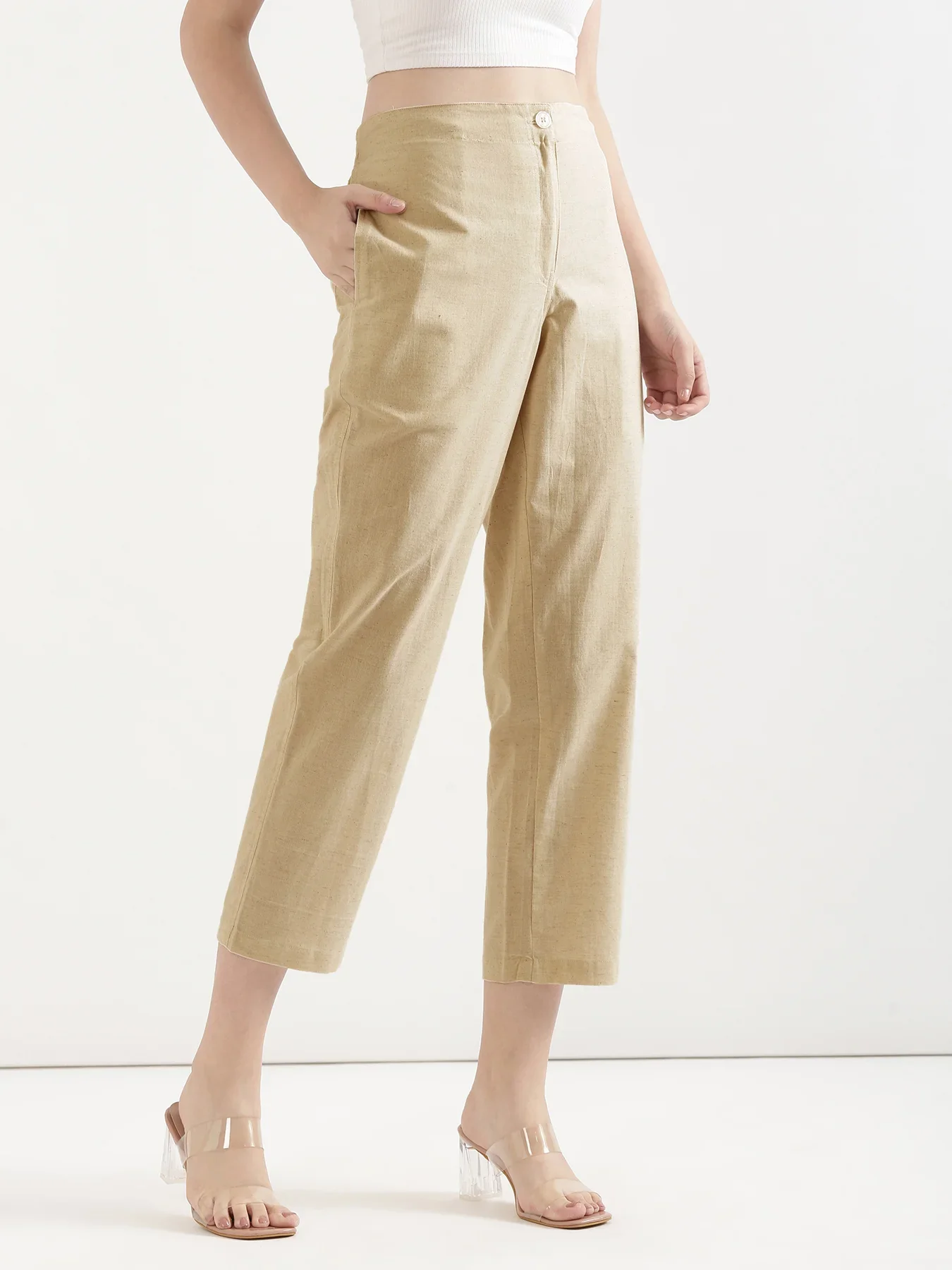 Women Fawn Airy Linen Straight Pants - Image 2