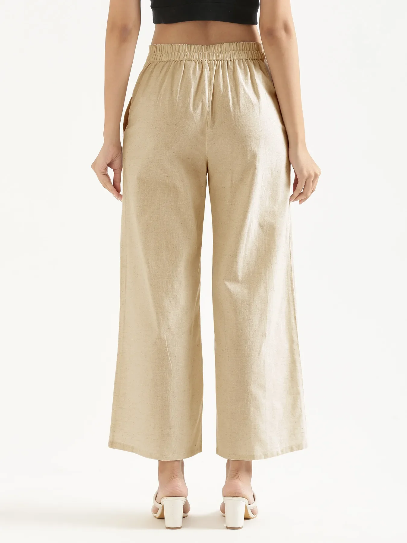 Women Fawn Airy Linen Wide Leg Pant - Image 8