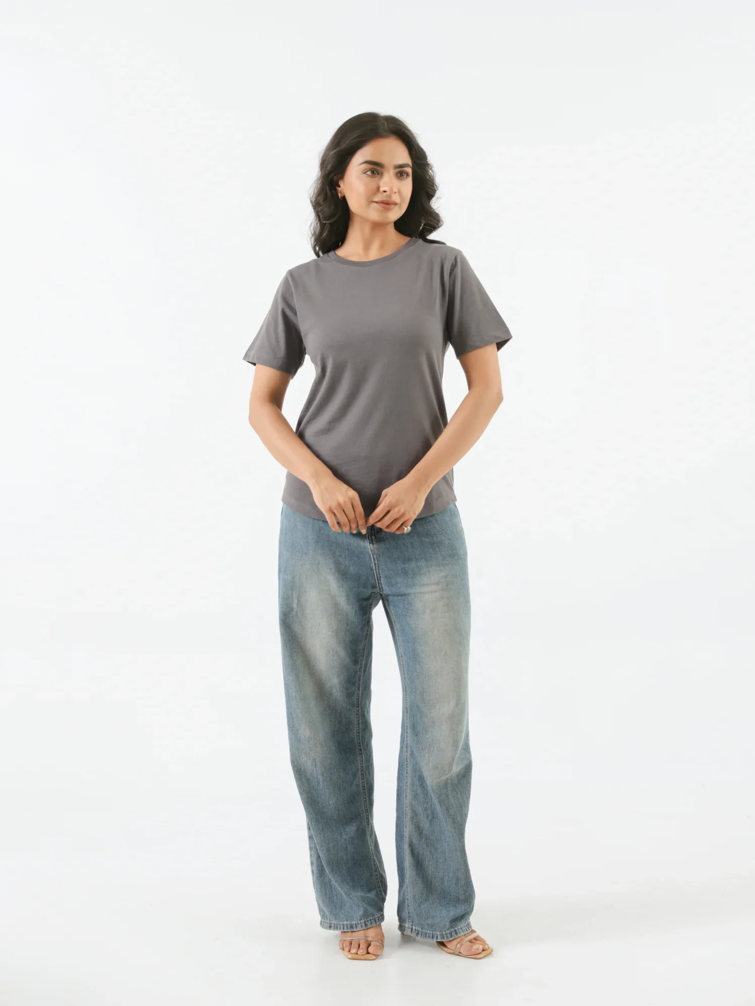 Women German Grey Round Neck T-shirt - Image 8