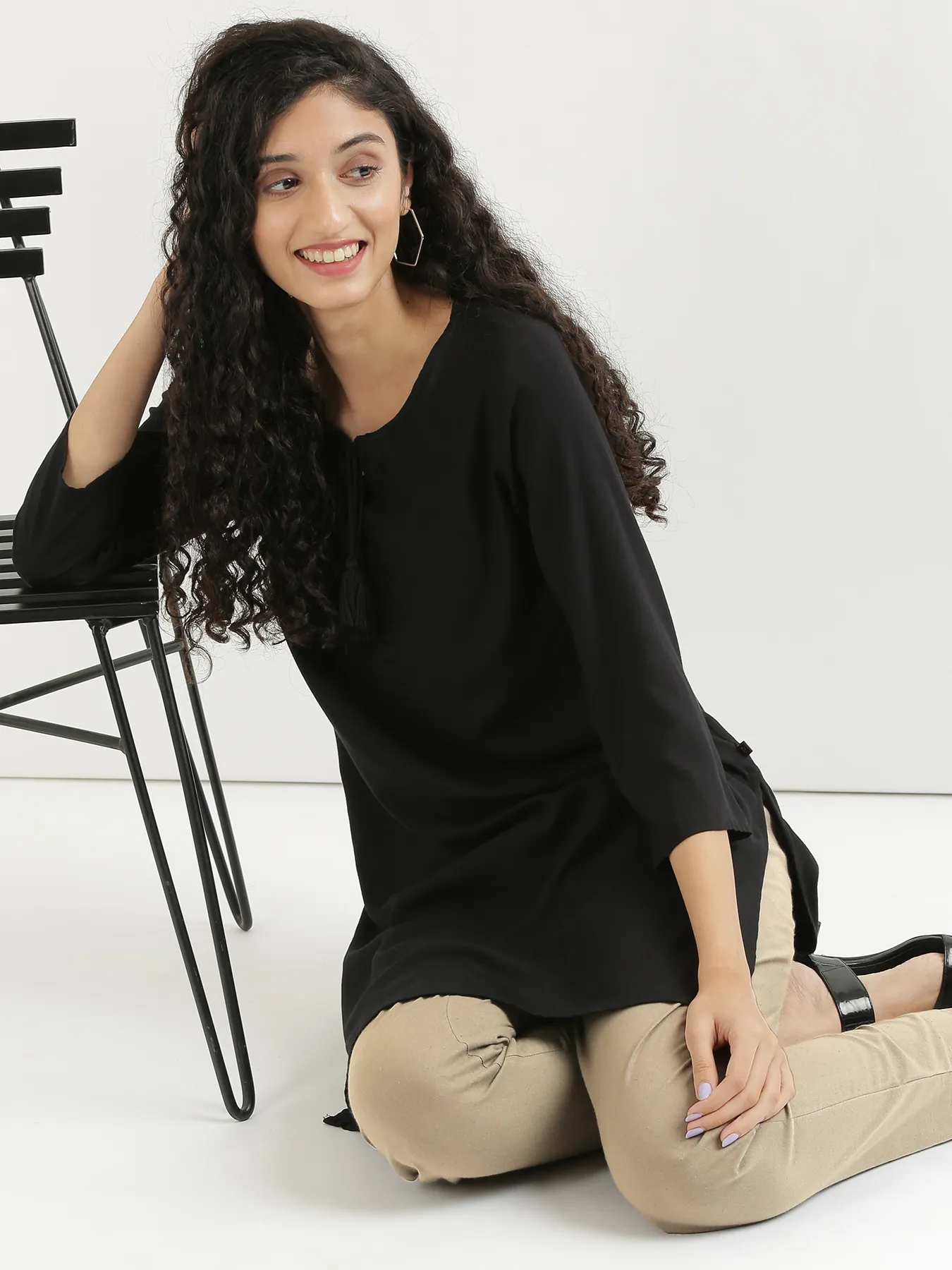Women Khakhi Cotton Pant - Image 10