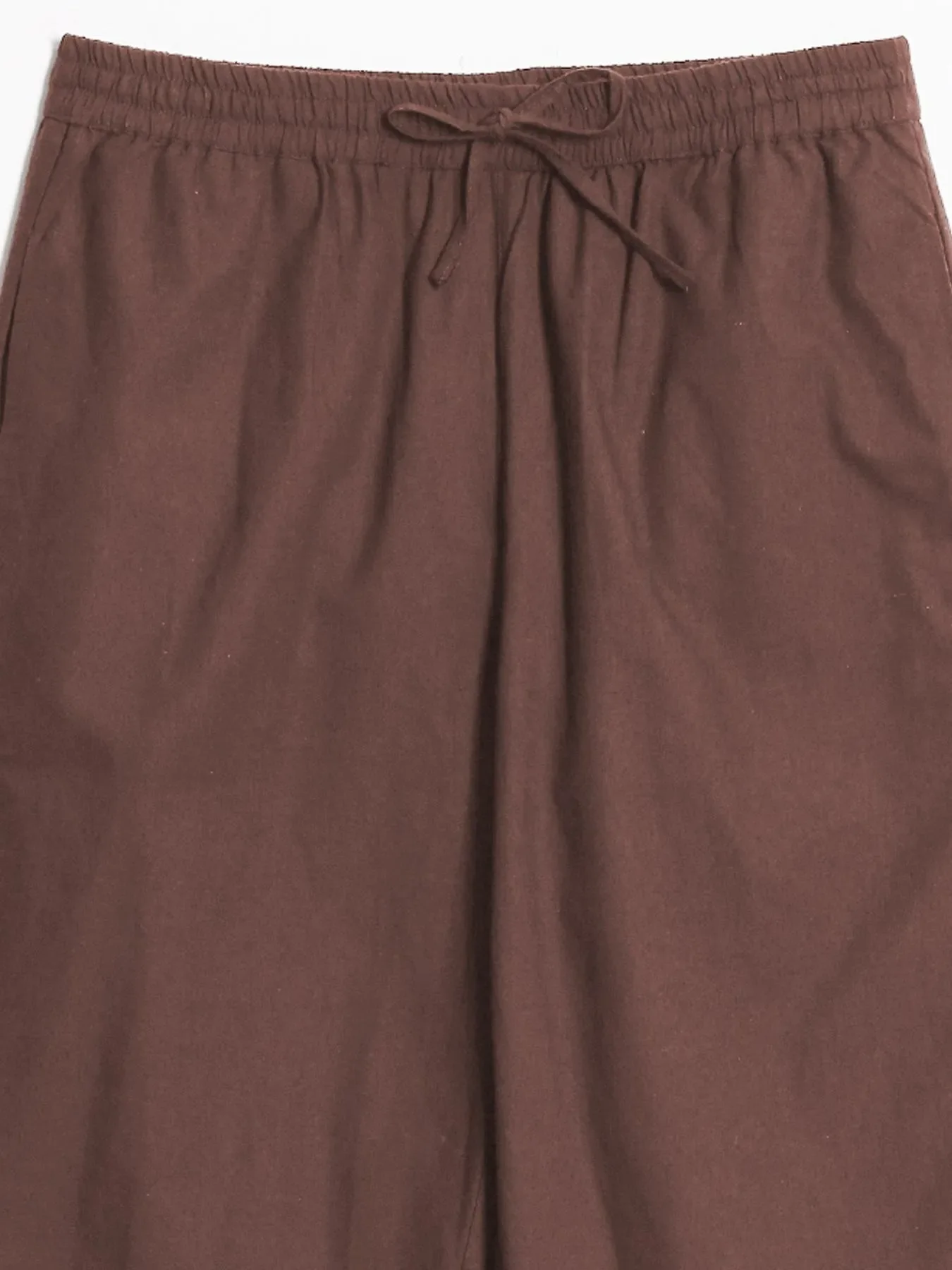 Women Mauve Brown Cotton Straight Pant - Image 13