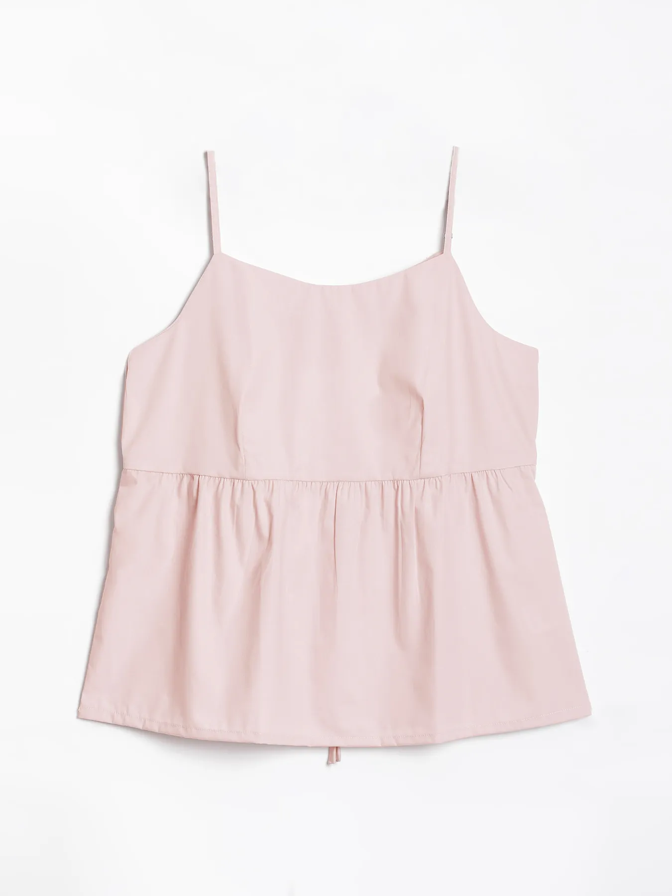 Women Mauve Pink Better Cotton Peplum Top - Image 14