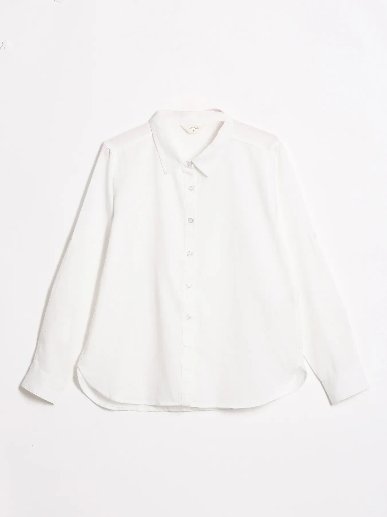 Women White Pure Linen Shirt - Image 15