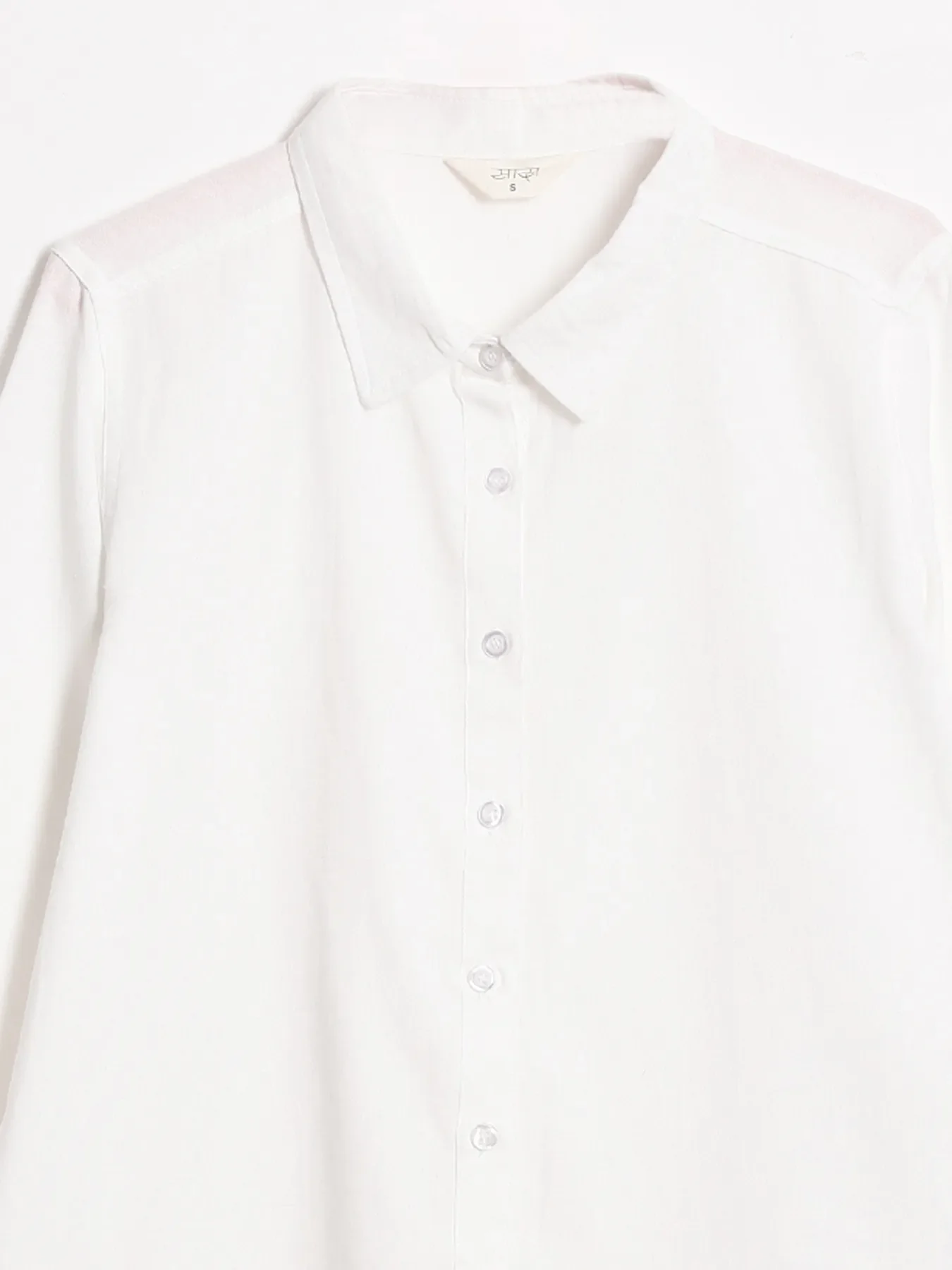 Women White Pure Linen Shirt - Image 16