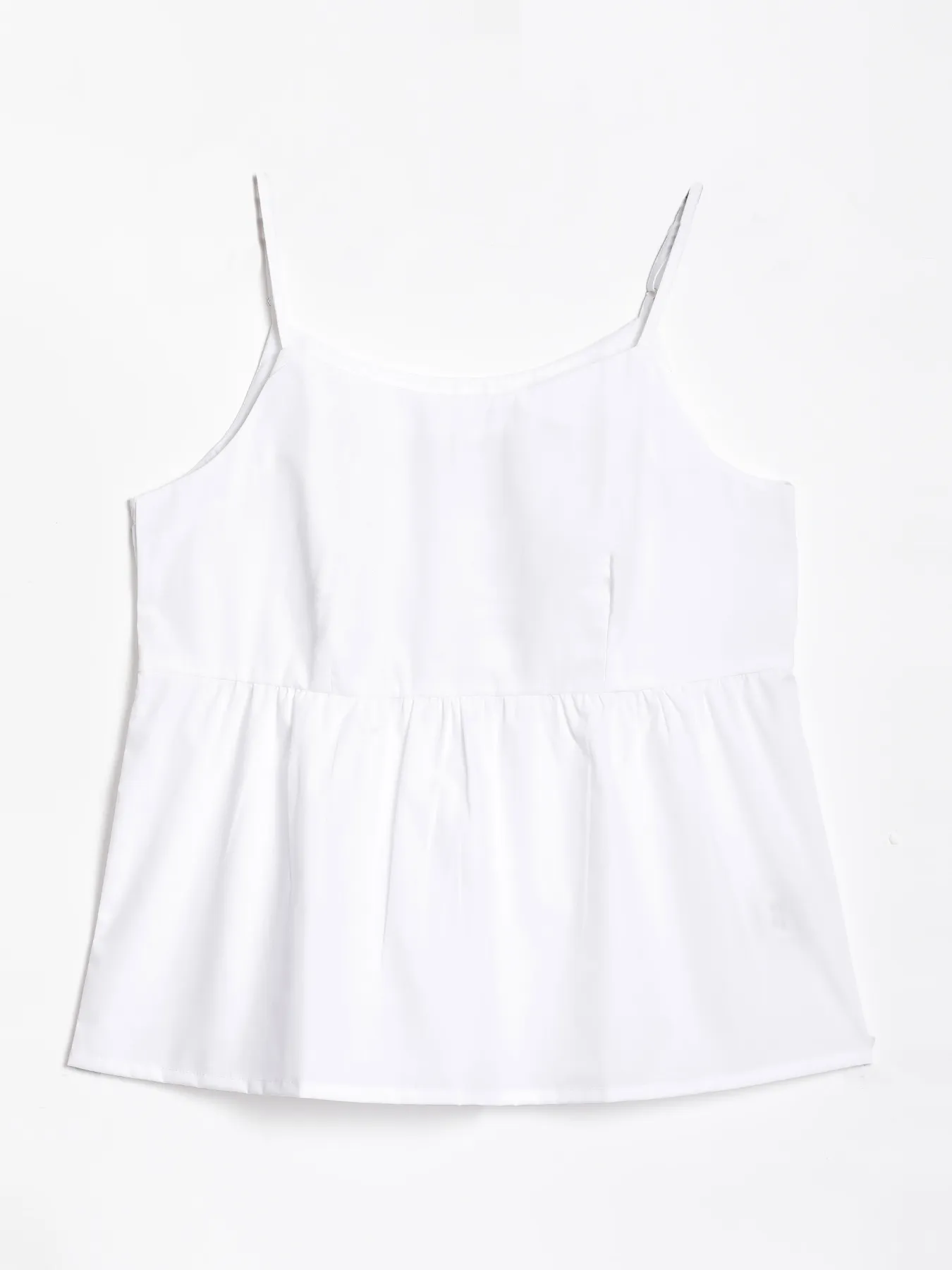 Women White Better Cotton Peplum Top - Image 14