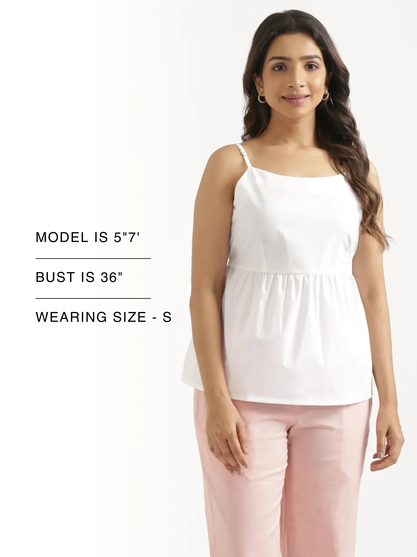 Women White Better Cotton Peplum Top - Image 15