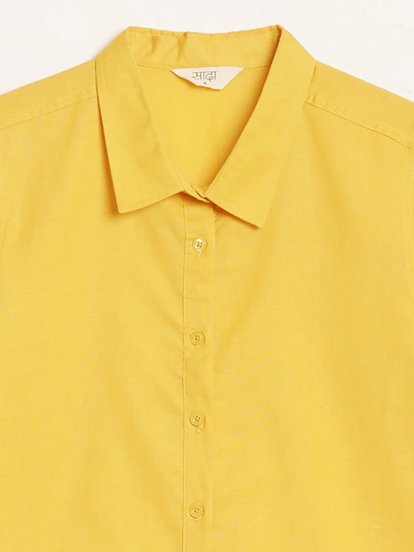 Women Yellow Airy-Linen Shirt - Image 14